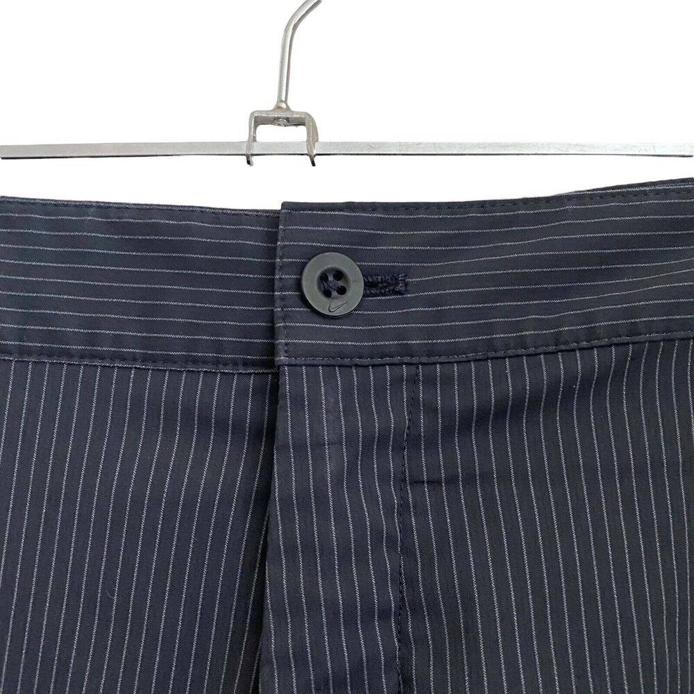 Nike Golf Mens Size 36 x 32 Pants Black Pinstripe Flat Front Pockets Casual - Picture 7 of 11